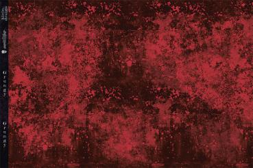 Grunge Rot - Meterware - Jersey